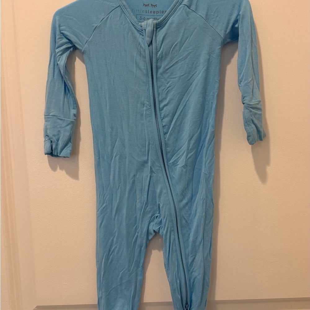 Little Sleepies Blue 3-6m